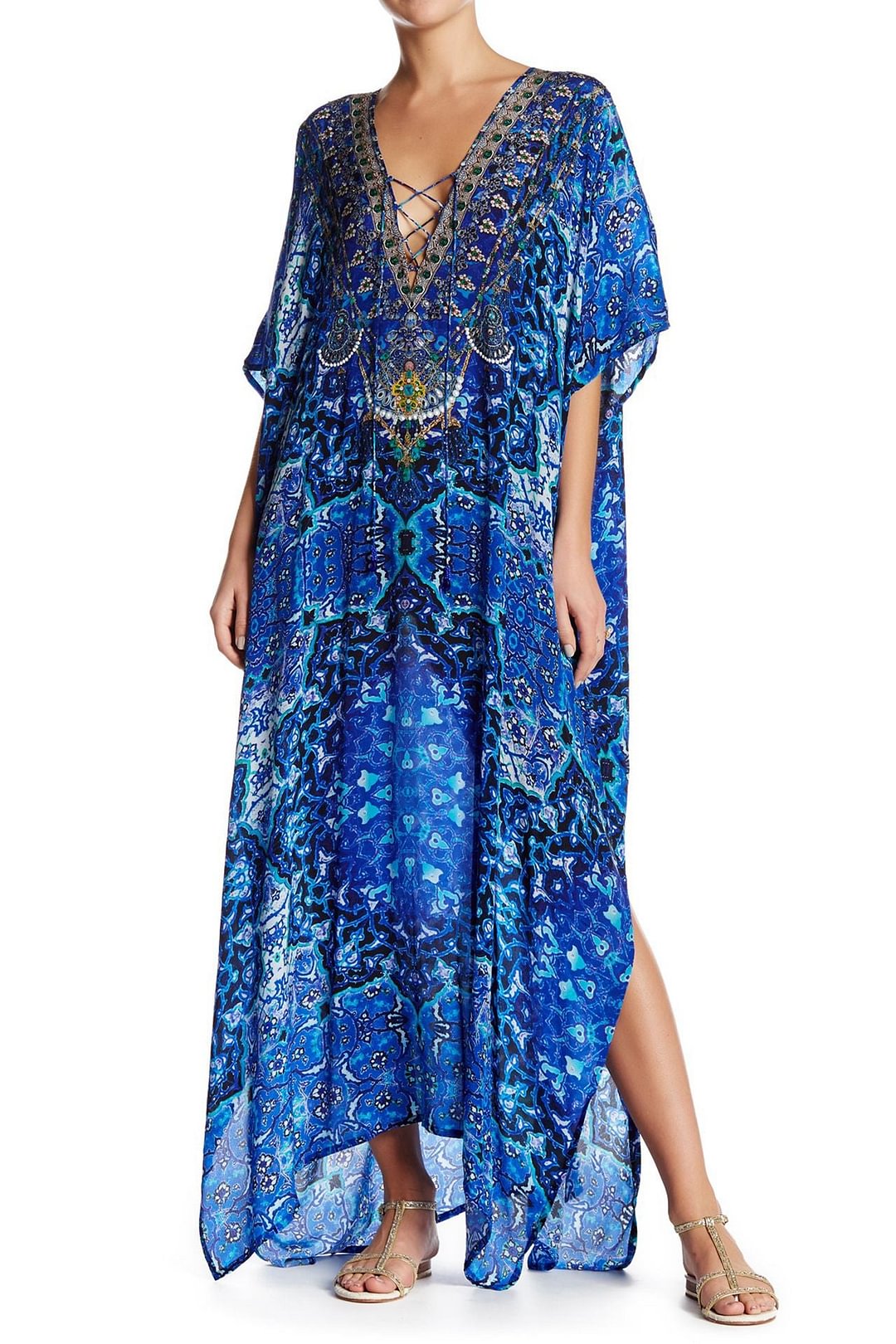 Purple Kaftan Dress