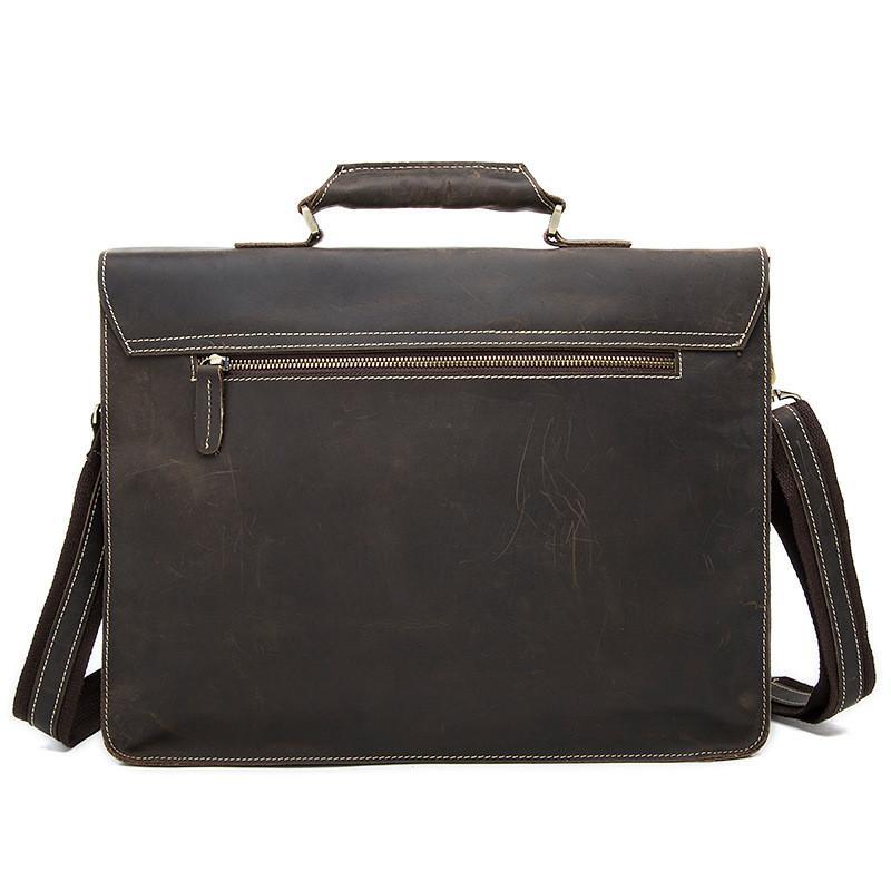 Mens Fashion Classic Leather Vintage Shoulder Bags Crossbody Packs