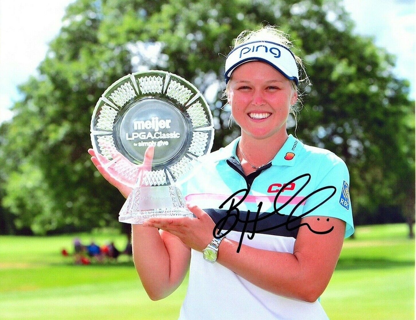 Brooke Henderson LPGA star hand signed autographed 8x10 golf Photo Poster painting Canada coa!