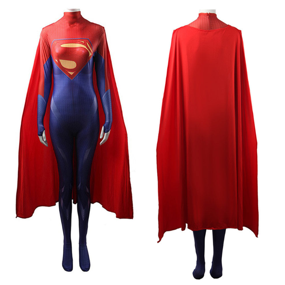 Supergirl Kara Zor-El Cosplay Costume Outfits Halloween Carnival Suit