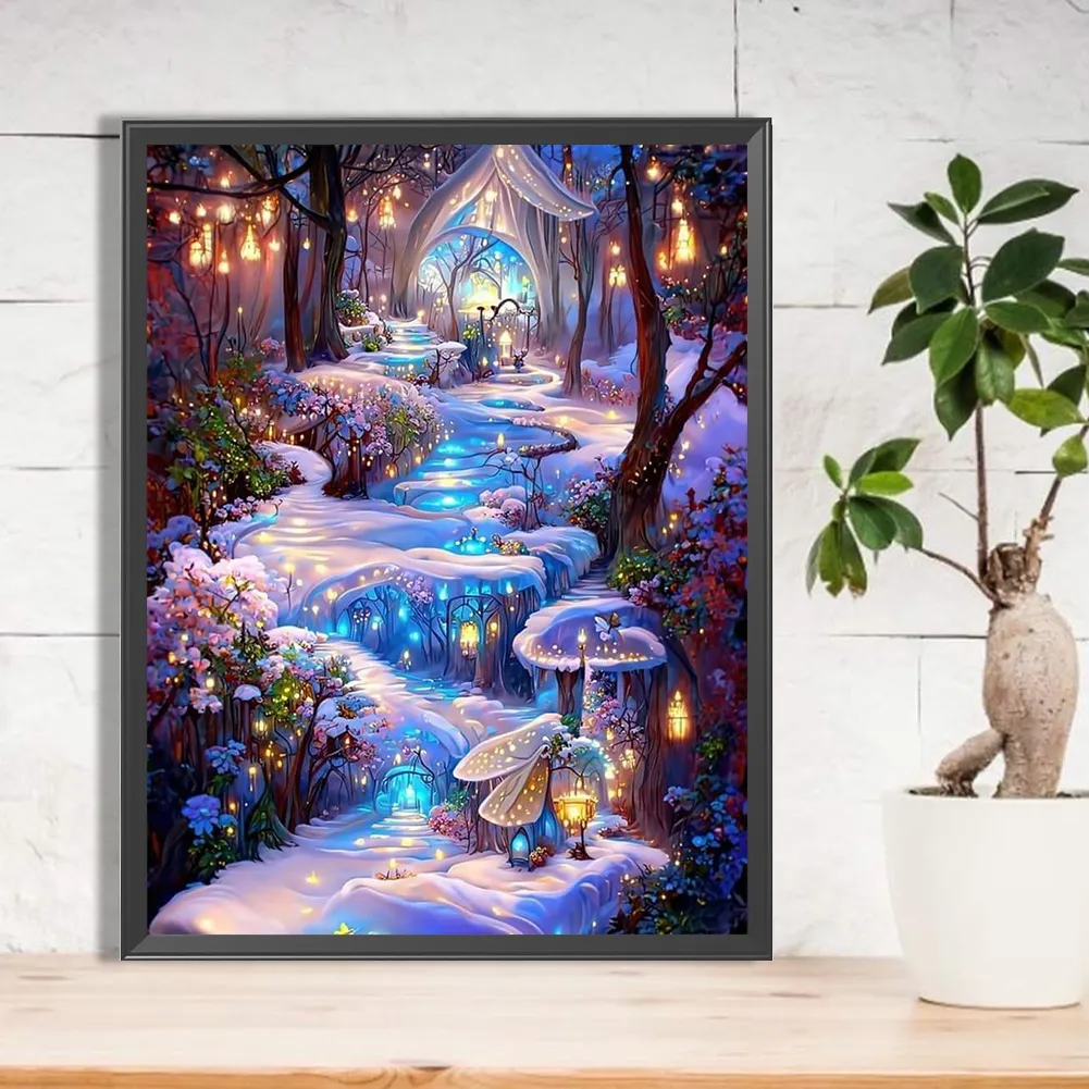 Diamond Painting - Full Round Drill - Dream Forest(Canvas|30*40cm)