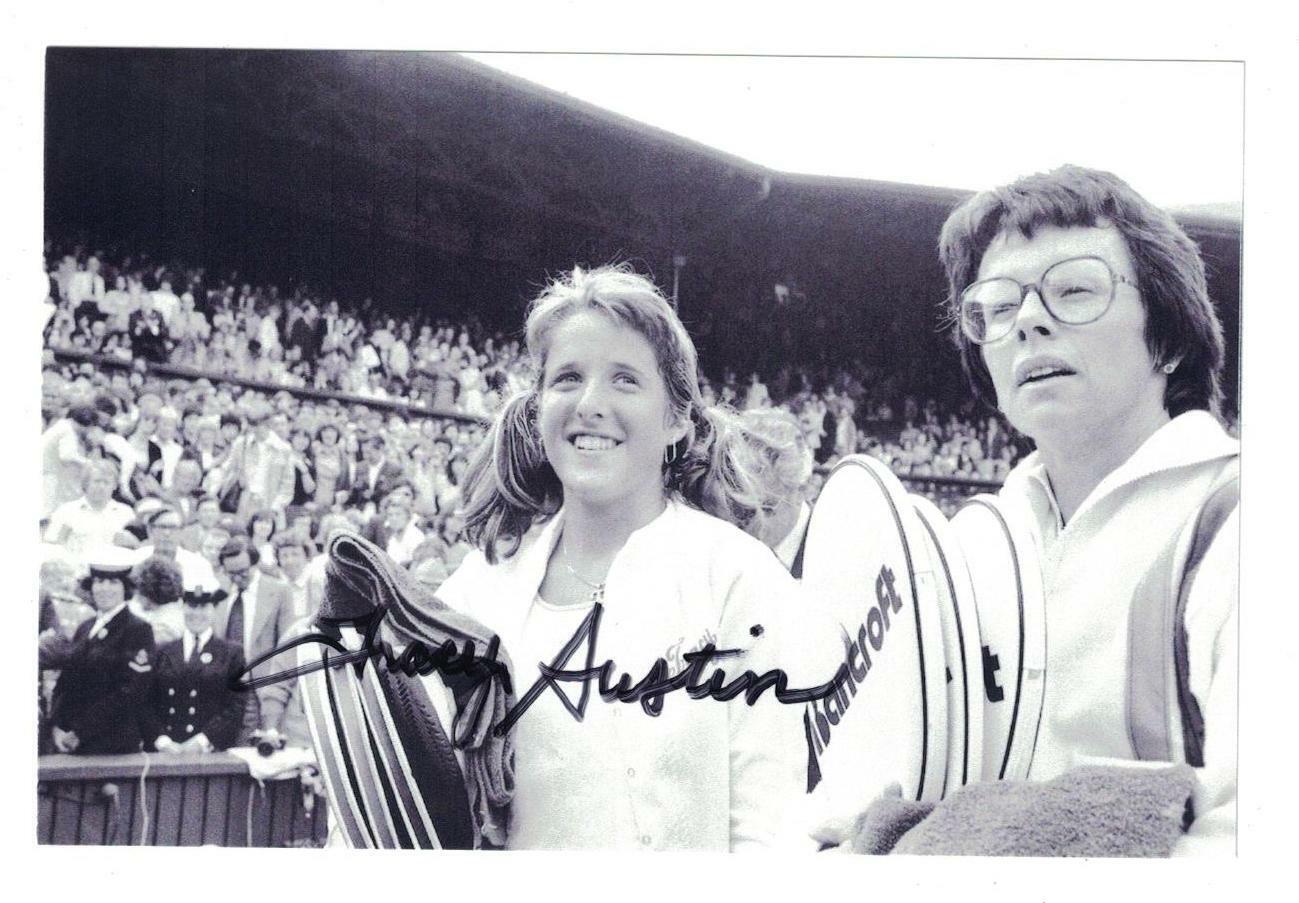 Tracy Austin Signed Autographed 4x6 Photo Poster painting Tennis B