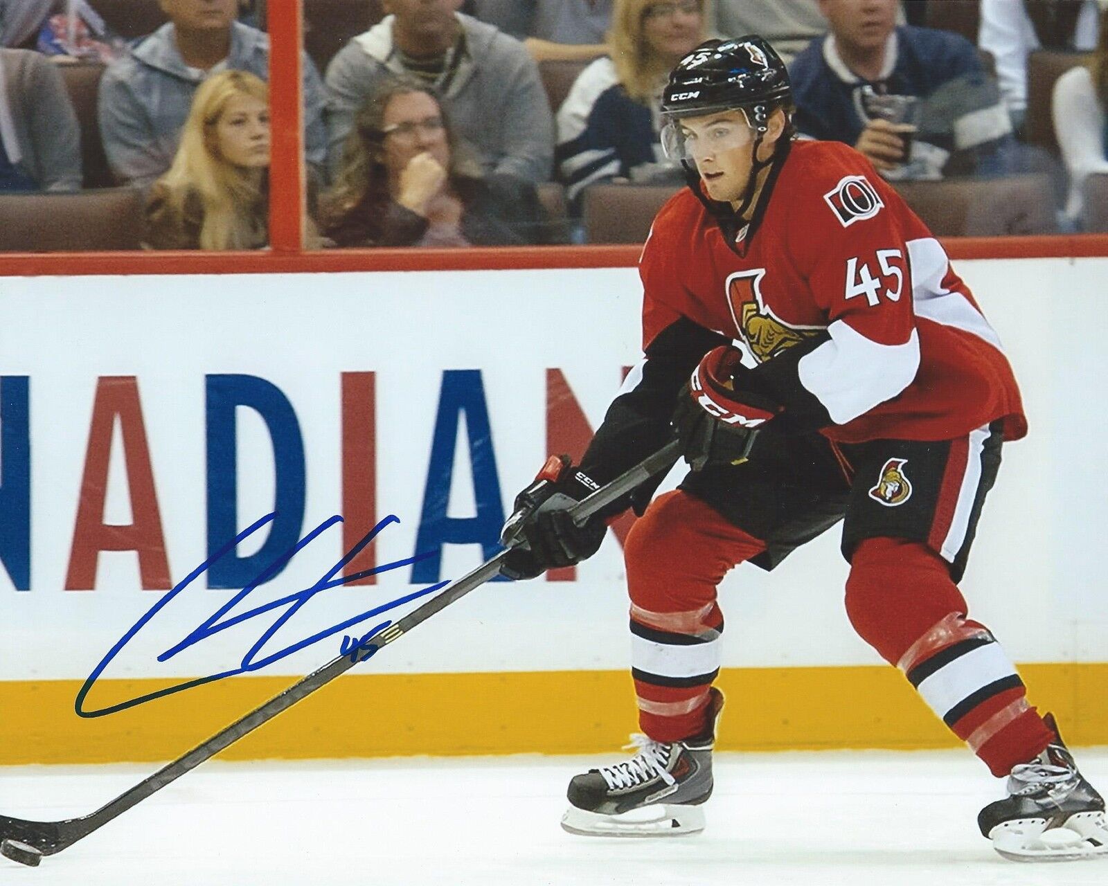 Chris Wideman Signed 8x10 Photo Poster painting Ottawa Senators Autographed COA