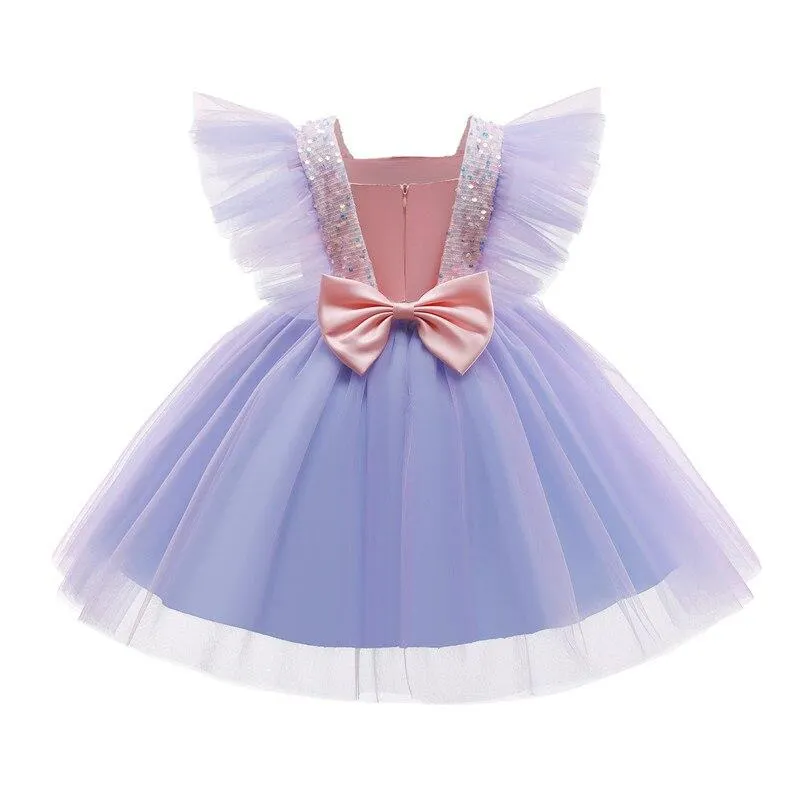 3-8 Year Girls Princess Dress Sequin Lace Tulle Wedding Party Tutu Fluffy Gown For Children Kids Evening Formal Pageant Vestidos