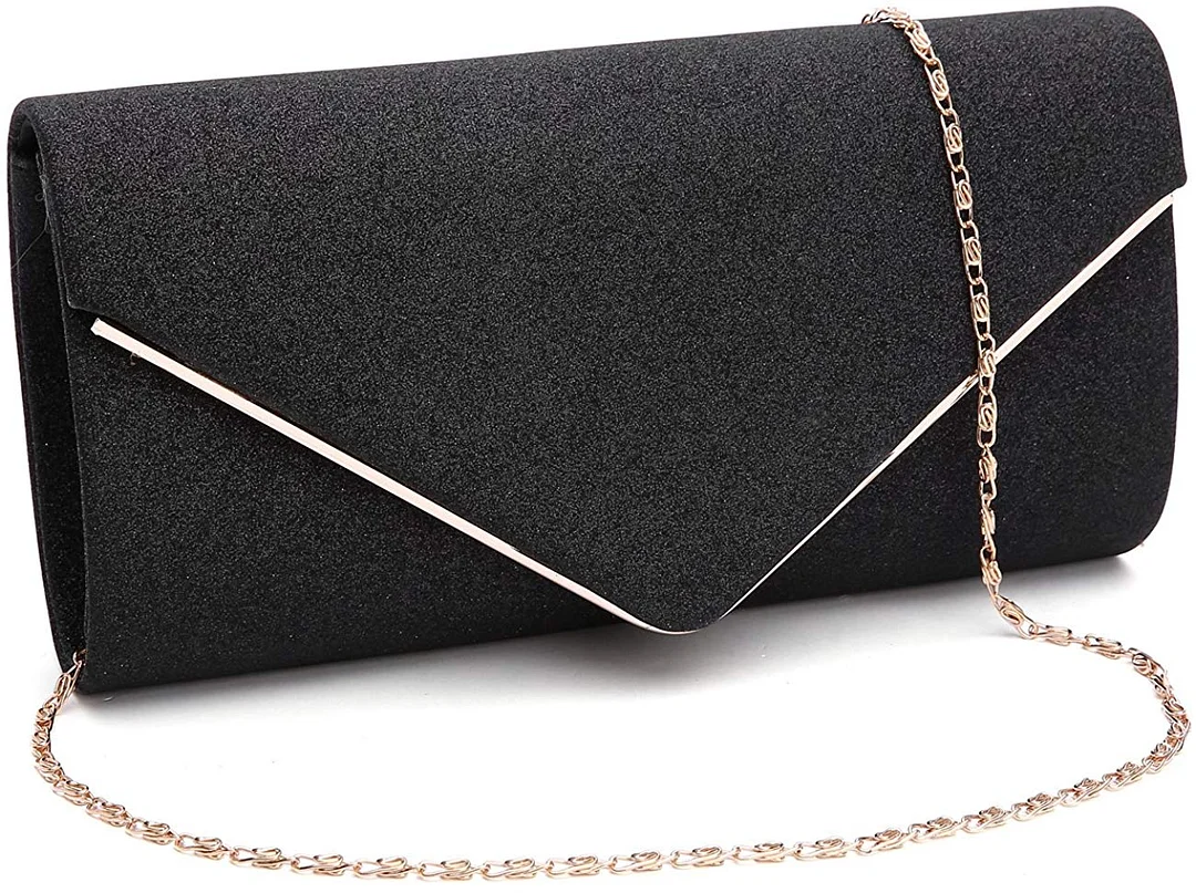 Womens Shining Envelope Clutch Purses Evening Bag Handbags For Wedding and Party