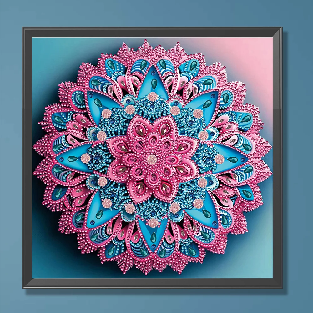 Diamond Painting - Partial Special Shaped Drill - Mandala(Canvas|30*30cm)