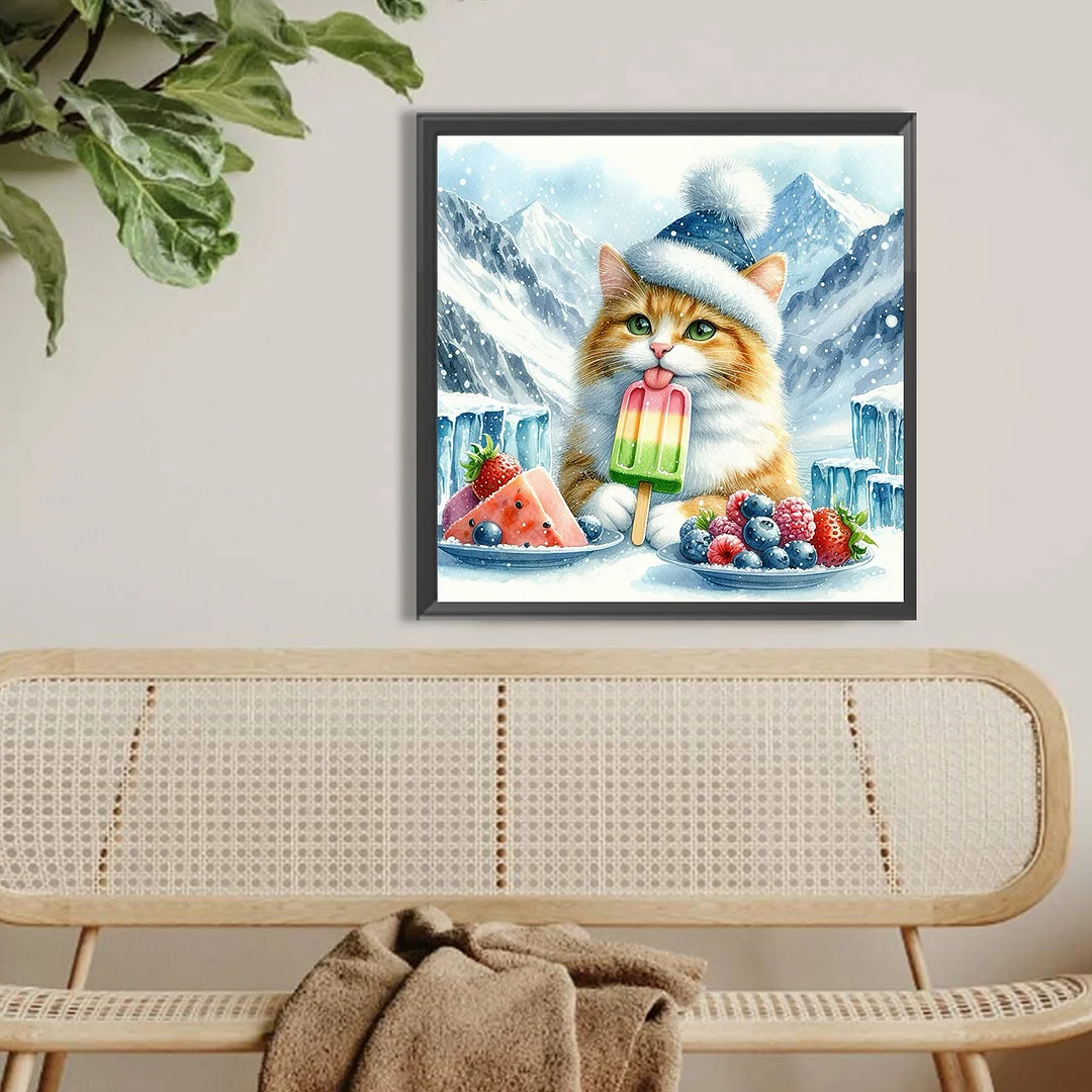 Diamond Painting - Full Round Drill - Cat(Canvas|Canvas|40*40cm)