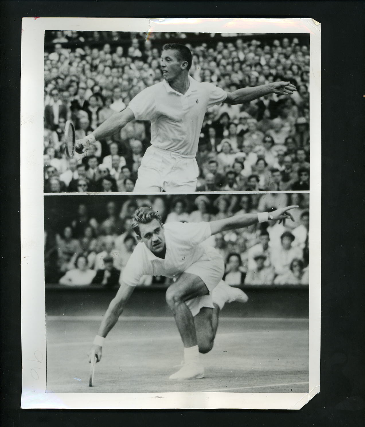 Tony Trabert Lot of 30 Press Tennis Photo Poster paintings Wimbledon US & French Open Champion