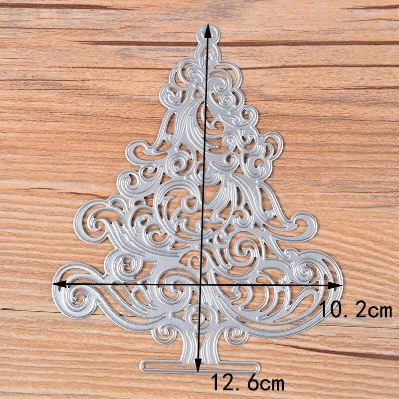 Hot Christmas Tree Cutting Dies Stencil Scrapbooking Embossing Album Paper Card