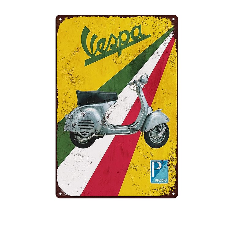 【20*30cm/30*40cm】Vespa Scooter - Vintage Tin Signs/Wooden Signs