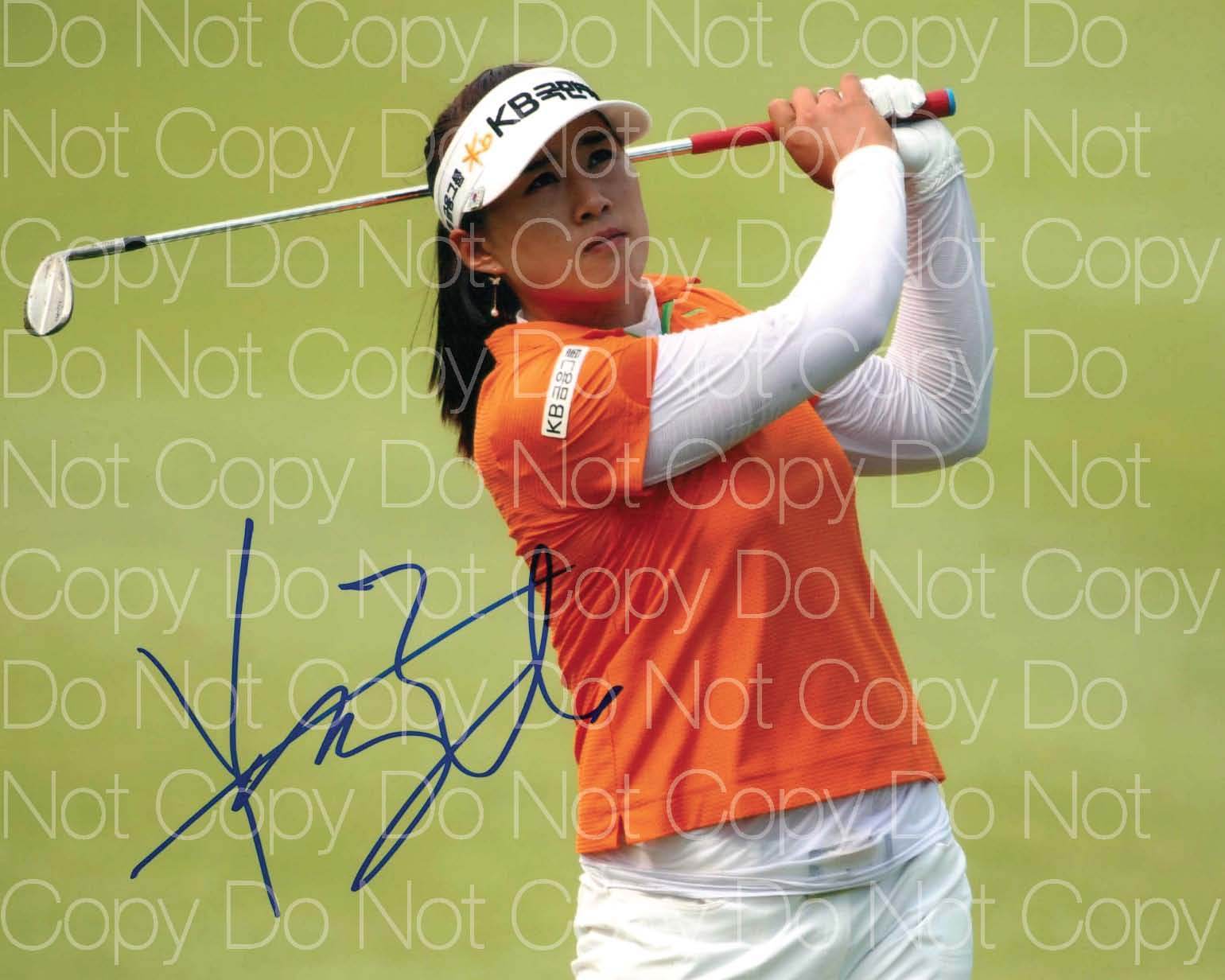 Amy Yang signed LPGA golf 8X10 Photo Poster painting picture poster autograph RP