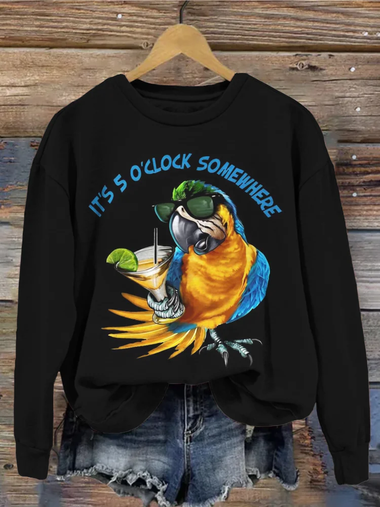 Comstylish It's 5 O'clock Somewhere Jimmy Memorial Vintage Sweatshirt