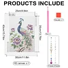 Diamond Painting-DIY Sparkling Special Shaped Pearl Drill Peacocks and Peonies(30x40cm)