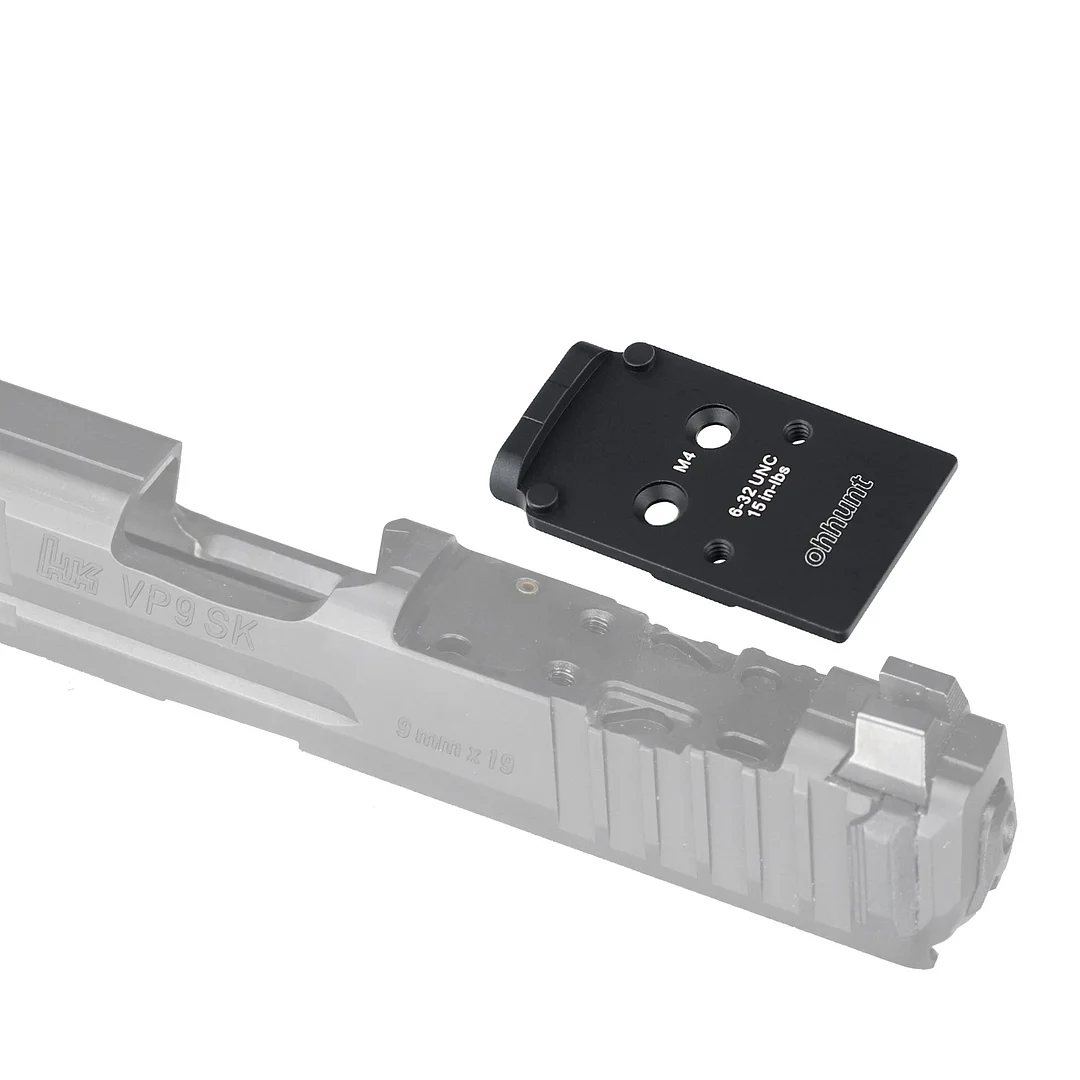 ohhunt&reg; HK VP9 OR / VP9L OR Adapter Plate Compatible with RMR / SRO Holosun 407C 507C 508T and RD-U2 RD-U4 CNC 7075-T6