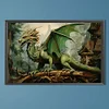 Diamond Painting-DIY Full Round Drill Dragon(60x40cm)