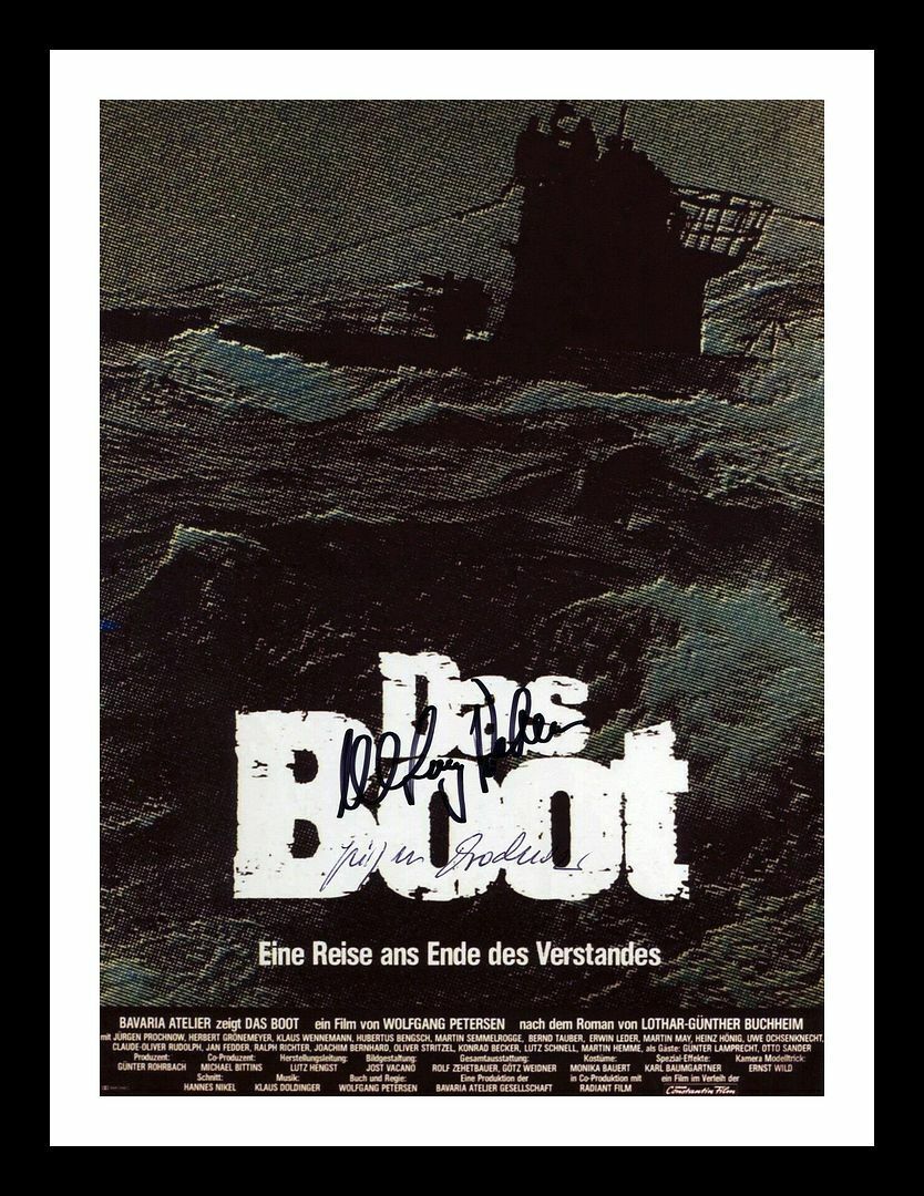 Jürgen Prochnow & Wolfgang Petersen - Das Boo Signed & Framed Photo Poster painting