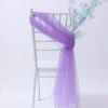 20PCS Wedding Chiavari Chair Decor 200cm Flowing Gauze Curtain Cloth