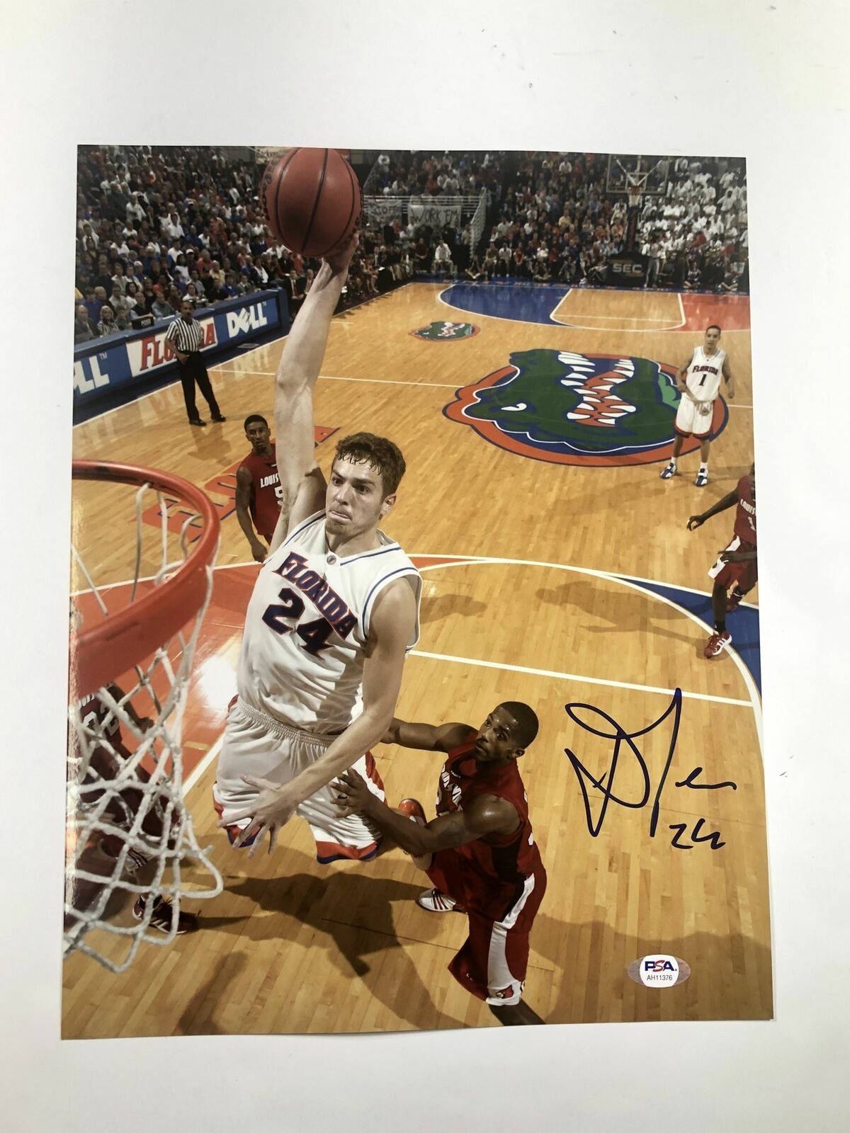 David Lee signed 11x14 Photo Poster painting PSA/DNA Florida Gators Autographed