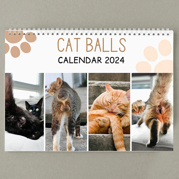 🎅🎁Funniest Christmas Gift Of The Century--🤣Funny Cat Calendar 2024 - tree - Codlins