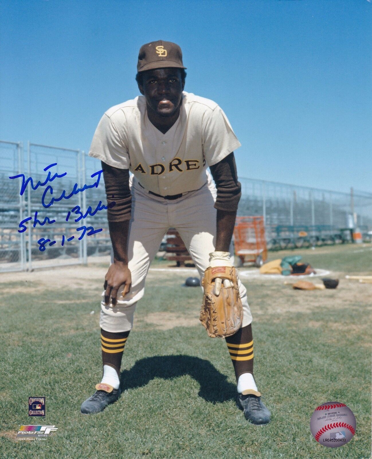 Nate Colbert autographed 8x10 San Diego Padres #3  Shipping