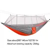 Professional Camping Hammock with Mosquito Net Breathable Swing Hanging Bed