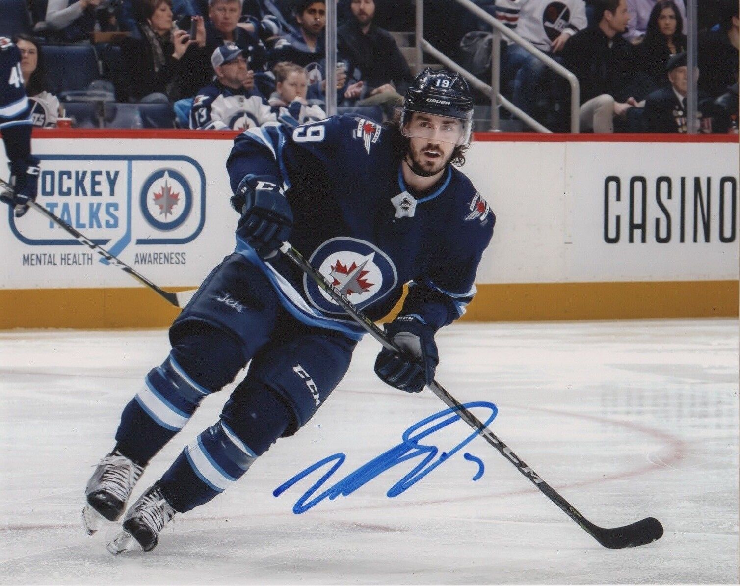 Winnipeg Jets Nic Petan Autographed Signed 8x10 NHL Photo Poster painting COA #4