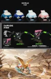 1/20 Scale World Zukan Snorlax & Zarude & Evolution of Fearow Set - Pokemon Resin Statue - Wonder Studio