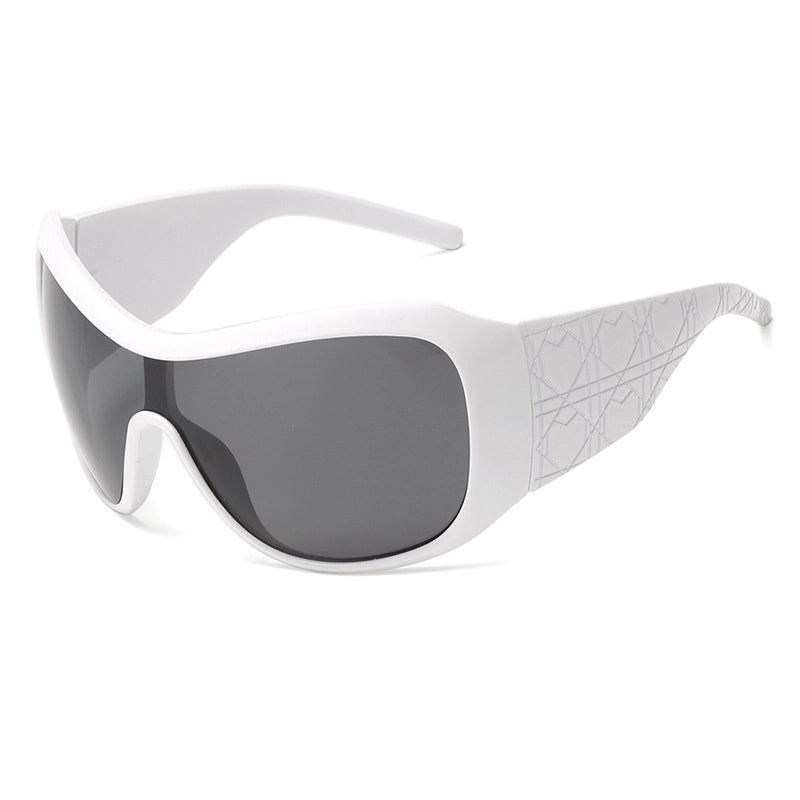 Retro Punk Solid Color Ac Square Full Frame Glasses