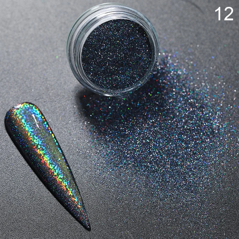 1g Glitter Nail Sequins iridescent Powder Shining Irregular 3D Hexagon Colorful Sequins Summer Popular DIY Nail Art Decoration-Nail Inspo