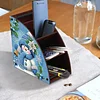 DIY Diamond Painting Kit dreieckige Organizer Box Weihnachten Schneemann Holzkiste