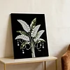 DIY Pearl Painting Flower for Home Wall Decor with Frame(40x30cm)