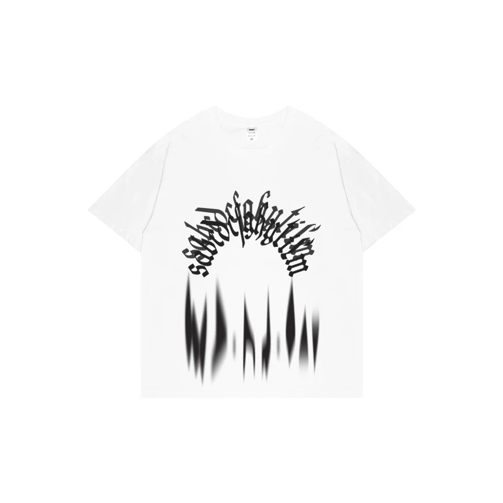 Meladen™ neues Gothic-Print-T-Shirt