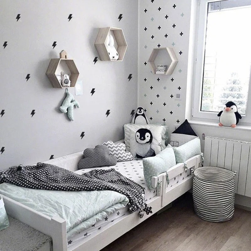 Super Lightning Decorative Stickers Wall Sticker For Kids Room Baby Boy Room Wall Decal Stickers Nursery Bedroom Home Decor