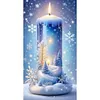Candle Snow Scenery-14CT Stamped Cross Stitch 40*70cm(Big Size) tapestrymarket