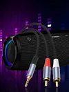3.5mm To RCA Cable Nylon Braided 3.5mm 1/8 Inch Male TRS To 2 RCA Y Splitter Cable for Smartphones MP3 Tablets Speakers HDTV