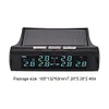 Wireless Car Tire Pressure Monitor 6 External Sensor Digital TPMS USB Solar 7Bar