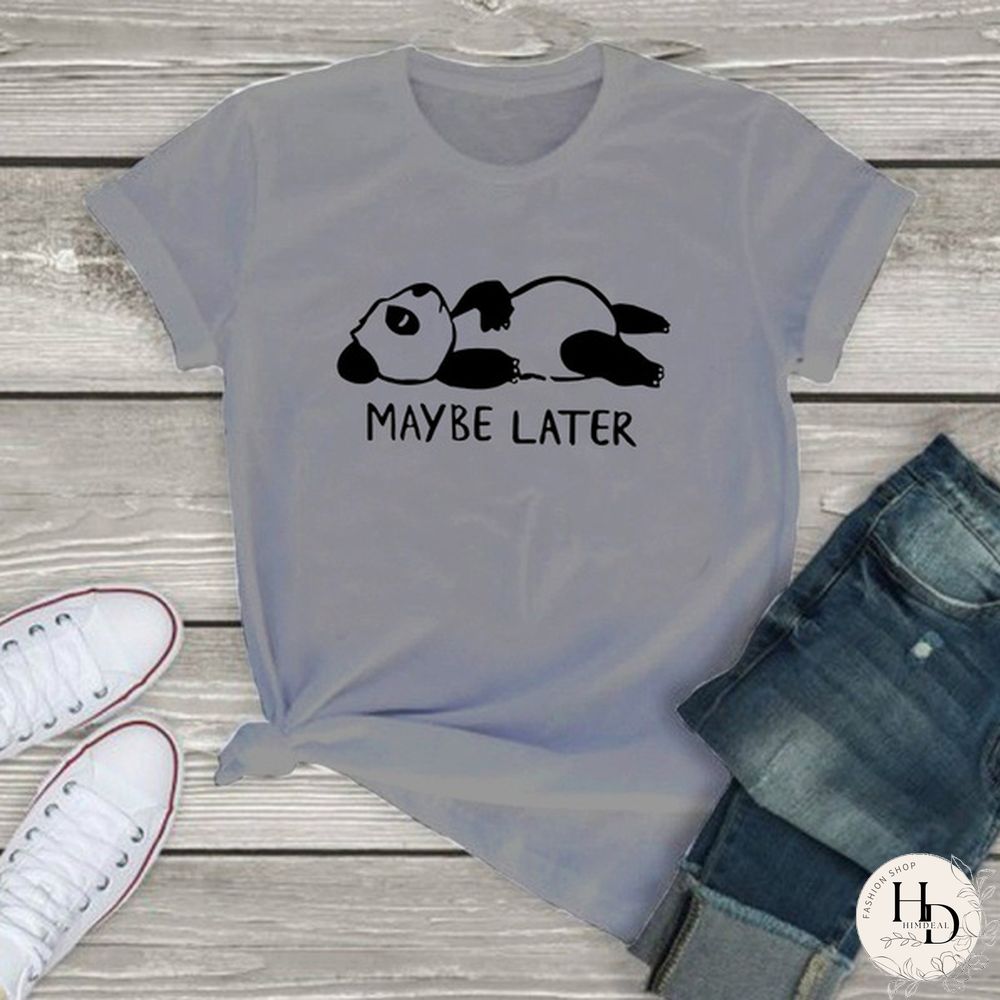 Women Maybe Later Cute Graphic Tee Shirts Summer Ideas