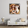 Sunshine Girl Cow-11CT Stamped Cross Stitch 40*40cm tapestrymarket