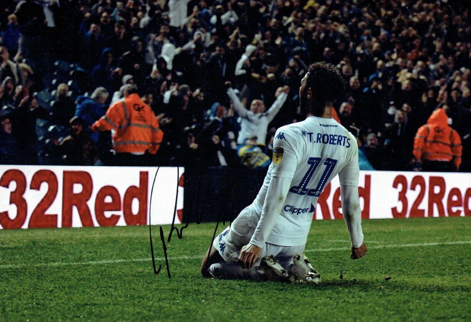 Tyler ROBERTS Leeds United Signed Autograph 12x8 Photo Poster painting 2 AFTAL COA LUFC