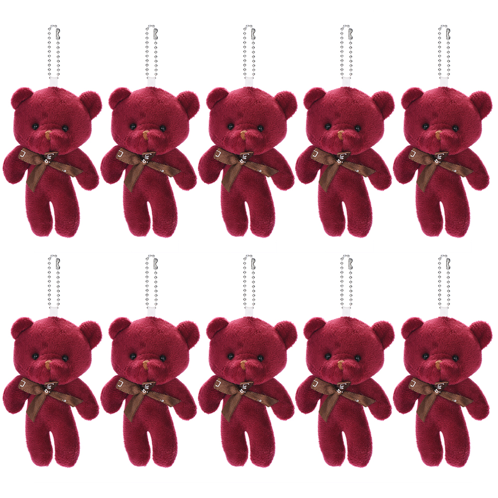 

30pcs Bear Plush Doll Bow Tie PP Cotton Stuffed Toys Valentine Gift (Red), 501 Original