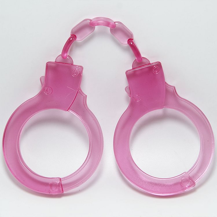 Three-color soft glue fun foot handcuff chain