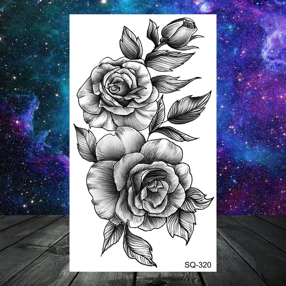 3D Universe Planet Temporary Tattoos For Women Adult Kids Girl Lotus Moon Outer Space Fake Tattoo Neck Arm Hands Small Tatoos