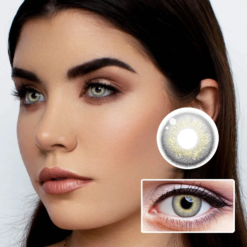 Russian Girl Grey Colored Contact Lenses