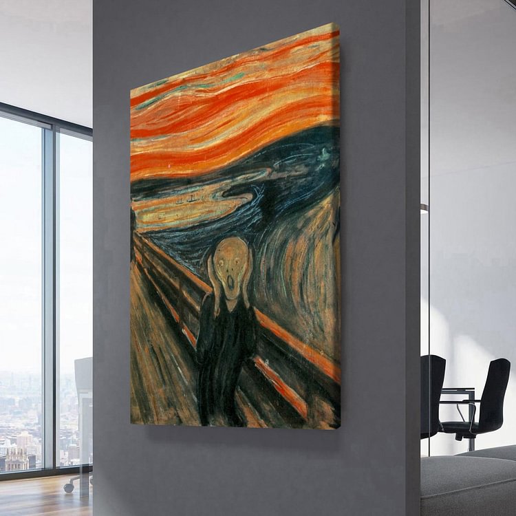 The Scream by Edvard Munch Canvas Wall Art