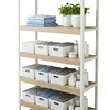 [US Local Warehouse] Set of 4 Wire Shelf Cover 0.32in Thick Removable Wire Rack Covers Easy To Clean and Install PVC Pantry Shelf Cover for Kitchen Pantrys Bathroom Office Shelving (43x20x3in)
