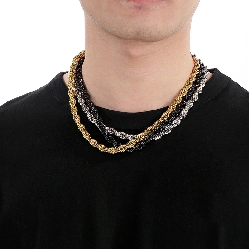 Minimalist Geometric 304 Stainless Steel 18K Gold Plated Unisex Necklace