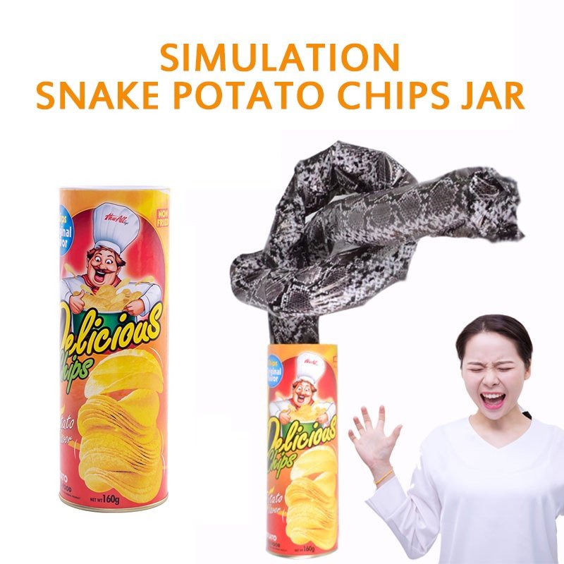 Spoof potato chip snake