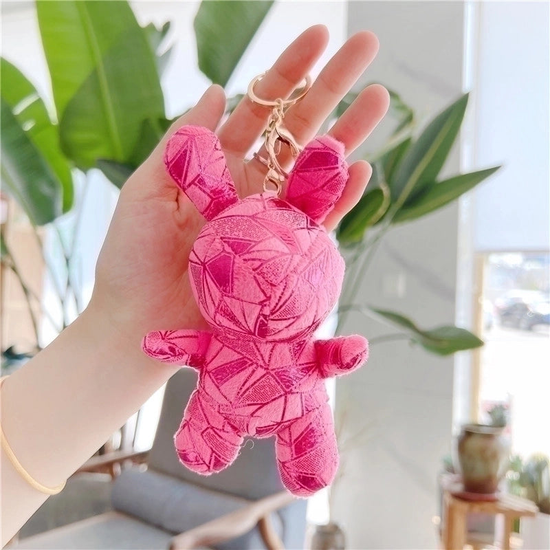 Cartoon Style Cute Bear Pp Cotton Women’s Bag Pendant Keychain