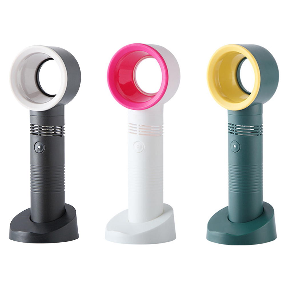 

Portable Bladeless Fan Handheld Desktop Summer Mini Air Cooler Travel Fans, Green, 501 Original