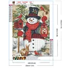 Diamond Painting-DIY Full Round Drill Christmas Snowman